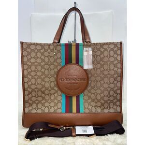 🔥🎁NEW! Coach DEMPSEY Tote 40 Handbag Signature Jacquard C5793 Msrp:$498.00